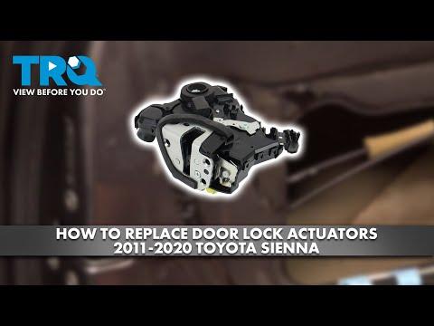 How to Replace the Front Door Lock Actuator on a 2016 Toyota Sienna