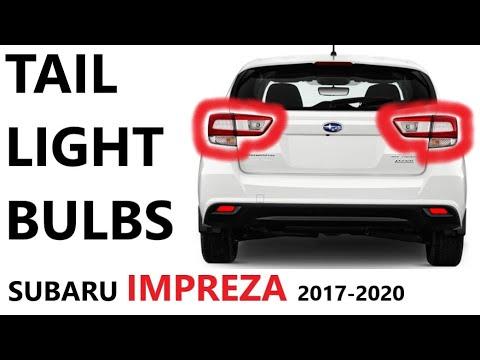 How To Remove TAIL light and BULB on 17 20 Subaru Impreza 2017 2018 2019 2020 2021 brake turn