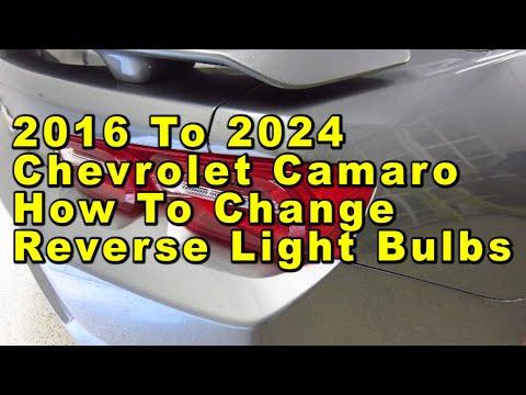 Chevrolet Camaro How To Change Reverse Light Bulbs 2016 To 2024 6th Gen With Part Number