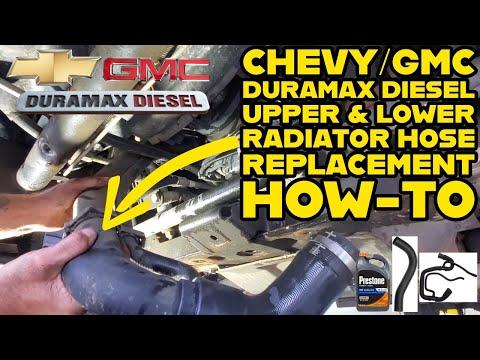 Duramax Diesel Upper &amp; Lower Radiator Hose Replacement Chevy Silverado/GMC Sierra How To