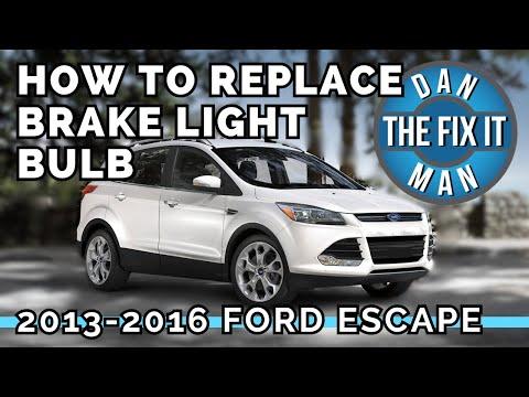 2013 - 2016 Ford Escape Brake Light Bulb Replacement How to Remove & Replace Taillight Assembly DIY!