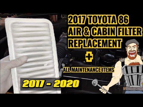 2017 - 2020 TOYOTA 86 AIR FILTER & CABIN FILTER + OIL FILTER , WIPERS REPLACEMENT 2018 2019 2020