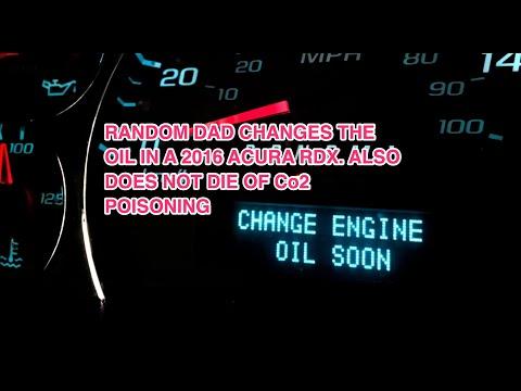 How to Change Engine Oil & Replace the Oil Filter on a 2016 Acura RDX