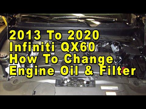How to Change Engine Oil & Replace the Oil Filter on a 2016 INFINITI QX60