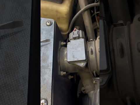 Replacing mass airflow sensor.