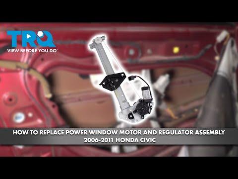 How to Replace Power Window Motor & Regulator Assembly 2006-2011 Honda Civic