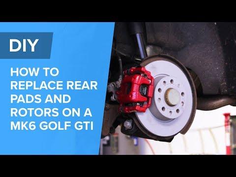 How To Replace Rear Brake Pads and Rotors - Volkswagen MK6 Golf GTI (EOS, Jetta, Beetle, A3, S3)