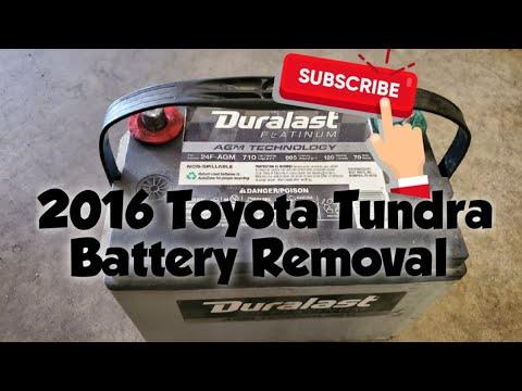 How to: Remove a Battery from a 2016 Toyota Tundra