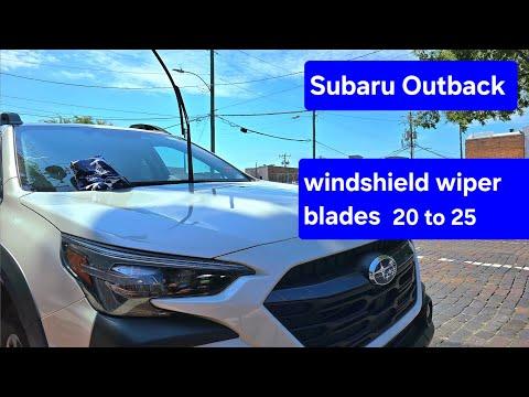 How to install windshield wiper blades on Subaru Outback 2020 to 2025 6th generation