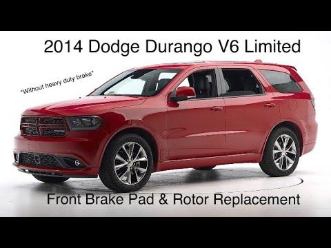 2011-2017 Dodge Durango Front Brake Pad &amp; Rotor Replacement V6