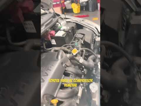 Toyota Yaris AC compressor removal the easy way