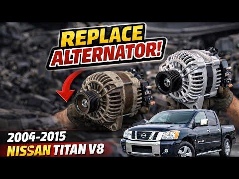 How to replace alternator on Nissan Titan V8 