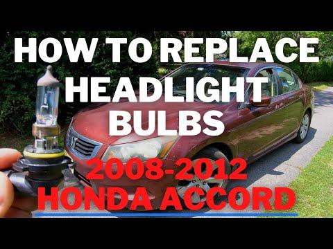 How to Replace High & Low Beam Headlight Bulbs on a 2008 Honda Accord