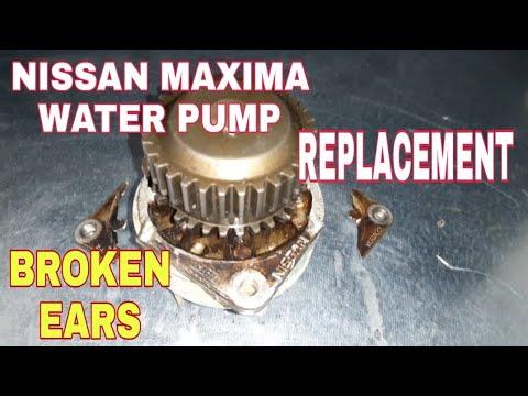 NISSAN MAXIMA 2010 T0 2020 WATER PUMP REPLACEMENT | HOW TO REMOVE NISSAN WATER PUMP WITH BROKEN EARS