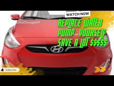How to Replace Water Pump Hyundai Accent/Kia Rio 2012-17