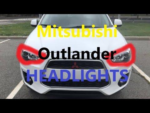 How to Replace Headlight BULBS  on Mitsubishi Outlander 2010 2020