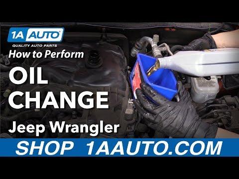 How to Change Engine Oil and Oil Filter on a 2016 Jeep Wrangler 3.6L