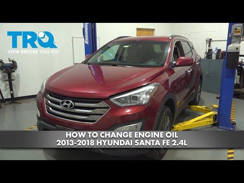 How to Change Engine Oil 2013-2018 Hyundai Santa Fe