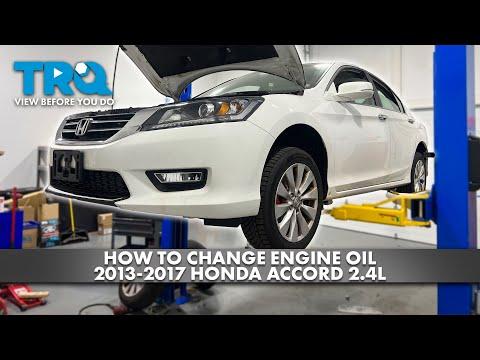 How to Change Engine Oil and Oil Filter on a 2013 Honda Accord