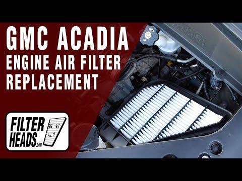 How to Replace Engine Air Filter 2016 GMC Acadia V6 3.6L | TA66313, AF3083