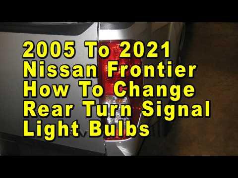 How to Replace Rear Turn Signal Bulbs on a 2006-2021 Nissan Frontier