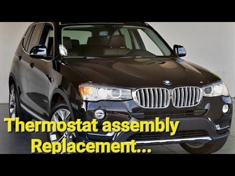 BMW X3 28i XDRIVE THERMOSTAT HOUSING REPLACEMENT. 4 CYLINDER ENGINE 2016
