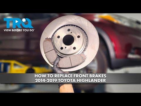 How to Replace Front Brake Pads on a 2008-2021 Toyota Highlander (Engine: Inline 4 2.7L)