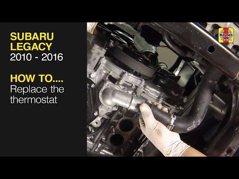 How to Replace the thermostat on the Subaru Legacy 2010 to 2016