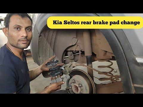 2021 kia seltos rear brake pad change.
