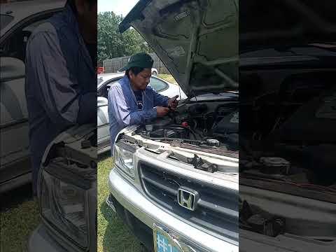 ponchin replace the ac compressor v6 honda passport two amigos