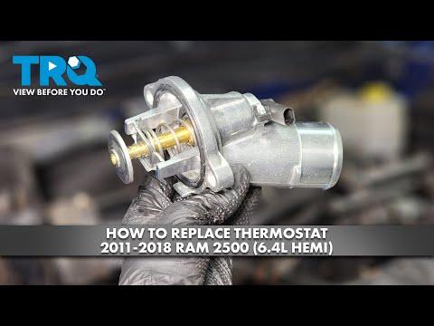 How to Replace the Thermostat on a 2018 Ram 2500 (Coolant Drain, Install & Bleed)