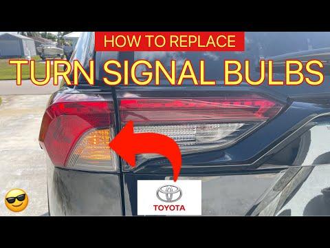 TOYOTA RAV4 (2019 - 2025) Rear TURN SIGNAL BULB Replacement