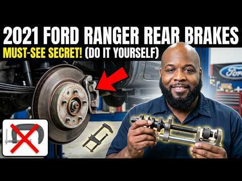 2019-2023 Ford Ranger rear brake replacement tutorials