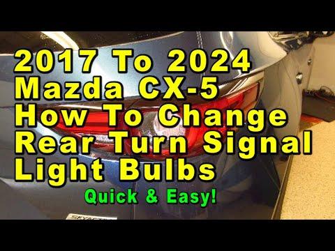 2017 To 2024 Mazda CX-5 How To Change Rear Turn Signal Light Bulb With Part Number - Quick & Easy