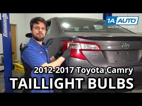 How to Replace Taillight Bulbs 2012-2017 Toyota Camry