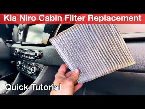 2017 - 2022 Kia Niro How to replace cabin air filter 2018