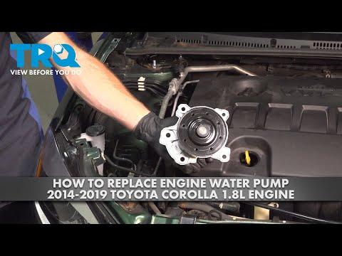 How to Replace Engine Water Pump 2014-2019 Toyota Corolla