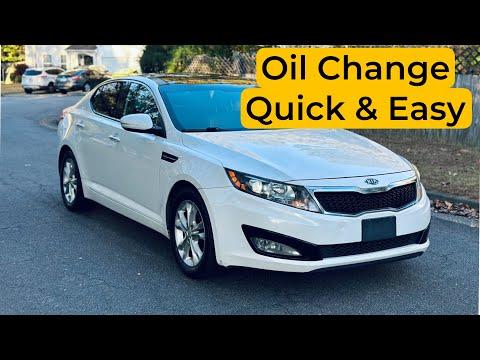 How to change oil and filter on a 2011 - 2016 Kia Optima 2.4 Liter