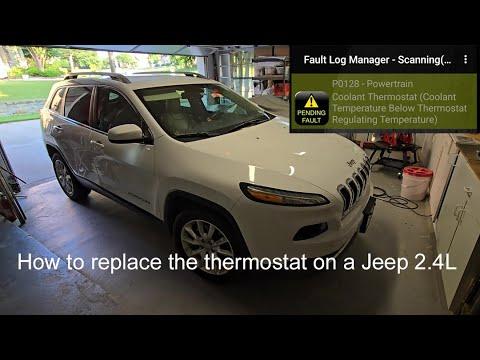 2016 Jeep Cherokee 2 4L Thermostat replacement -fault P0128