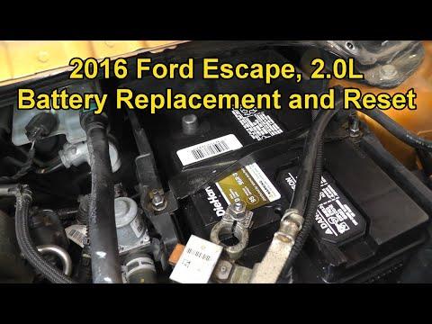 How to Replace the 12V Battery on a 2016 Ford Escape (Group 96R/H6)