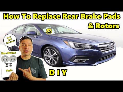 How to Replace Rear Brake Pads & Rotors on a 2016 Subaru Legacy (EPB Service Mode)