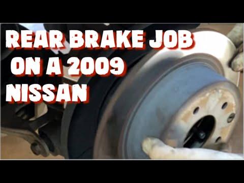 How to Rear Brake Job on 2009 Nissan Altima - Machine Rotors & Replace Pads