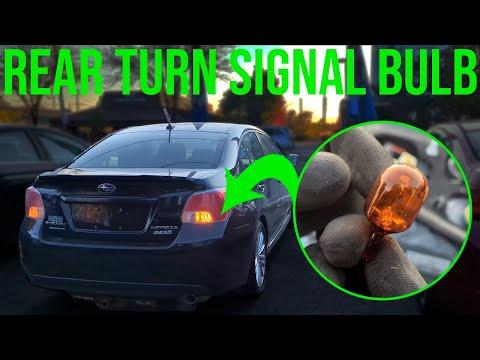 How to Replace Rear Turn Signal Bulb - Subaru Impreza (2012-2016)