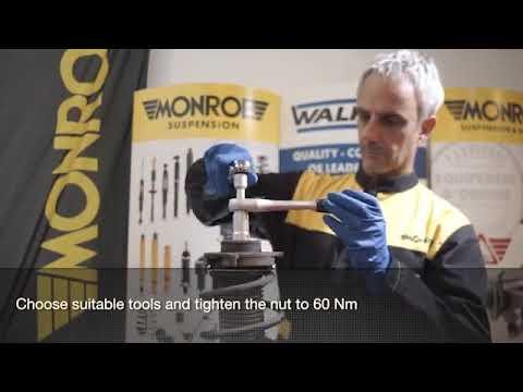 Replacing front shock absorbers of an Audi Q3
