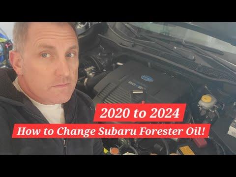 How to Change Subaru Forester oil? 2020 to 2024 Forester oil change.