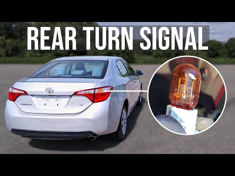 How to Replace the Rear Turn Signal Bulb on a 2016 Toyota Corolla