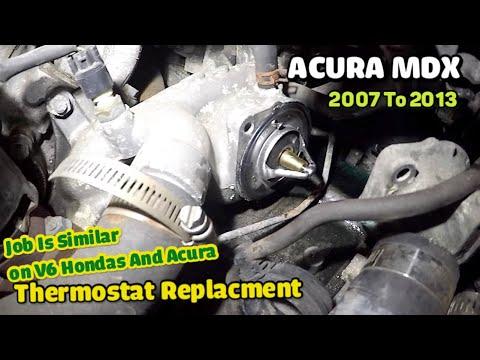 HONDA / Acura V6 Thermostat replacement Acura MDX Honda pilot, odyssey, Ridgeline, Accord