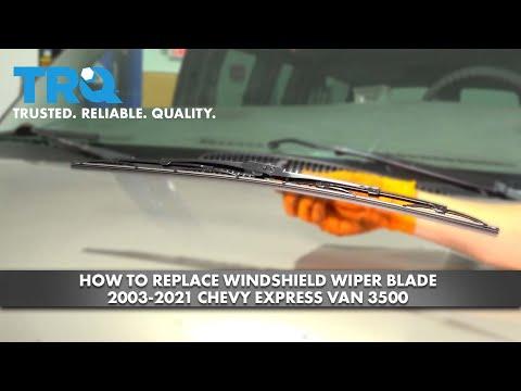 How to Replace Windshield Wiper Blade 2003-2021 Chevy Express Van 3500
