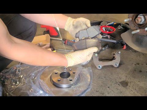 2014 Chevy Equinox front brake pads & rotors replacement