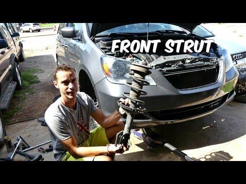 HONDA ODYSSEY FRONT STRUT SHOCK REPLACEMENT REMOVAL
